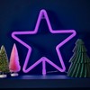 Ginger Ray Christmas Large Lilac Light Up Star Neon Light