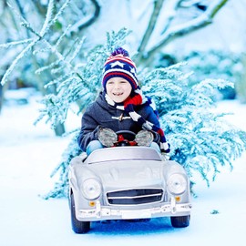 QKURT Children's Ski Gloves, Heat-Insulating Mittens Girls Boys Cold Weather Mittens for 4~13 Years Children Sledging Snowboard Skating Cycling Running and Outdoor Activities, gray