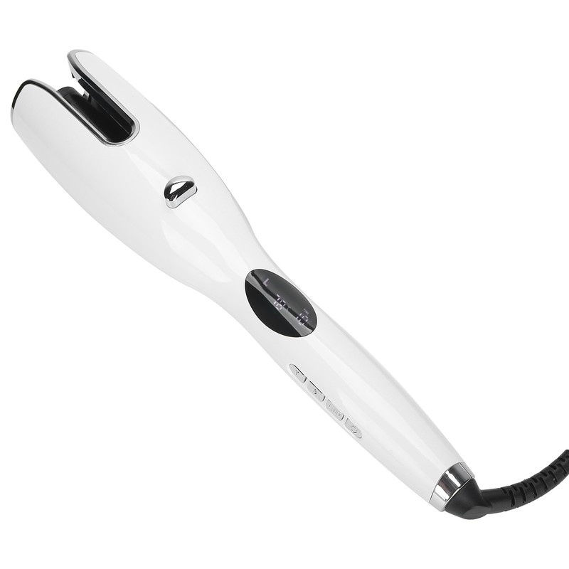 Automatic Hair Curling Iron AntiScald Portable LCD Hair Curling Wand