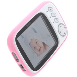foto-kontor Case Compatible with GHB Baby Monitor 3.2 Inch Case Rubber TPU Protection Pink