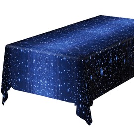 OSDUE Star Tablecloth Tablecloths, Birthday Tablecloth, Waterproof Plastic Tablecloth, for Children, Boys, Girls, Baby Shower Party Decorations (137 x 274 cm)