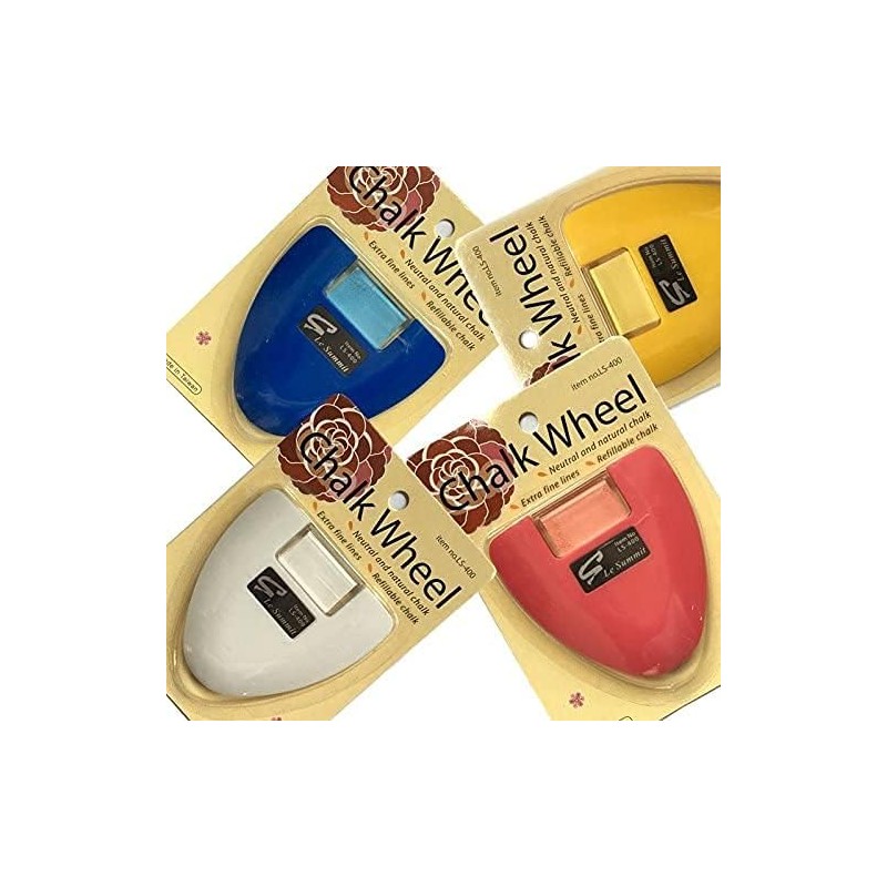 Le Summit Chalk Wheel - Blue, Red, White, Yellow Four