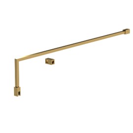 nuie FIX025 Accessory Modern Bathroom Wetroom Screen Support Arm, 15mm x 150mm x 1000mm, Brushed Brass