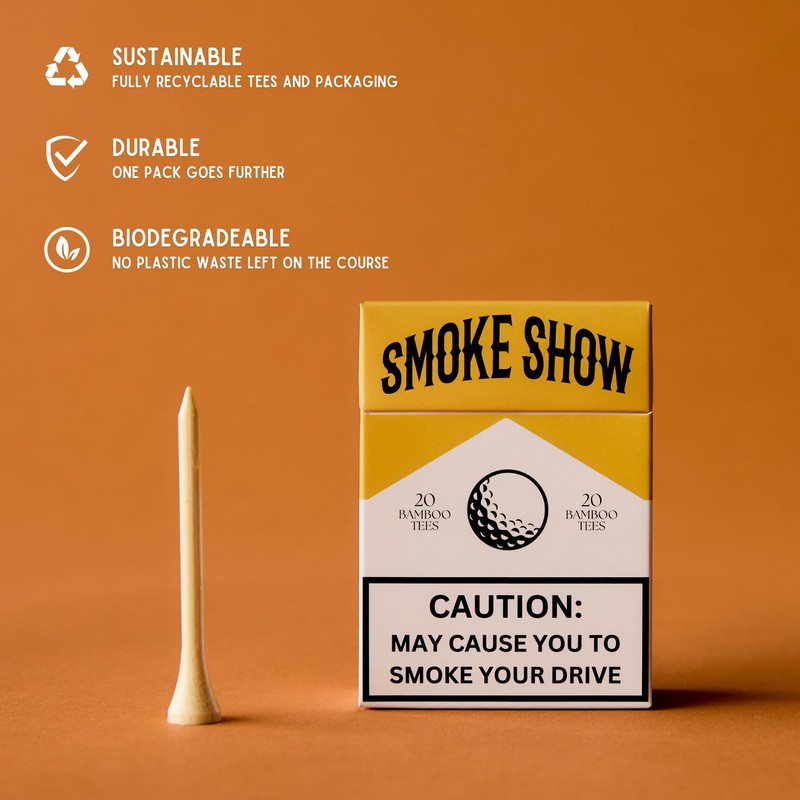 Smoke Show 20 Bamboo Golf Tees - 20 Tees x