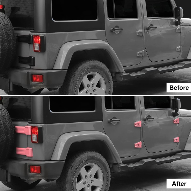 CheroCar Door Hinge Cover &Tailgate Hinge Cover Exterior Accessories Decoration