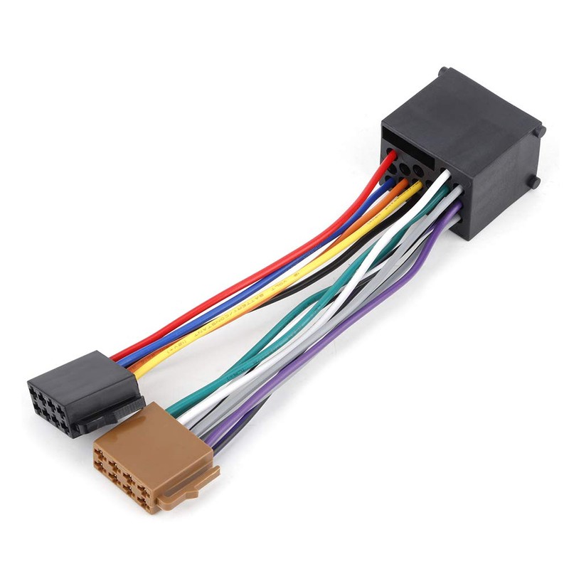 Akozon Car Radio Adaptor Cable, Radio Adapter Stereo Wiring Harness