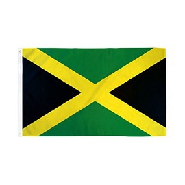 3x5 Jamaica Polyester Flag 3'x5 Super Polyester Nylon Fade Resistant Double Stitched Premium Penant House Banner Grommets
