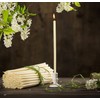 Danilovo Thin Taper Beeswax Candles - Honey-Scented, Decorative Candles Ideal