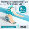 Dimora Silicone Medical Tape Hypoallergenic Pain-Free Removal Surgical Tape