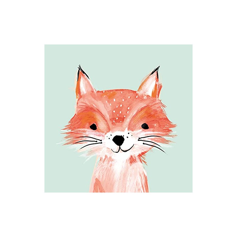 20 Napkins Childish Fox Animals Children Table Decoration 33 x
