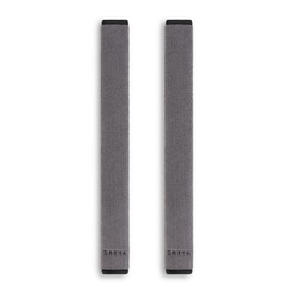 Dryva Seat Belt Cover, Extra Long, 20", Waterproof and Sweatproof, Premium Microfiber, Padding for Comfort, Full Coverage, Machine Washable (Gray, 2 Pack)