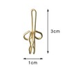 kuou 100 Pieces Brass Curtain Hooks, Metal Curtain Hook Brass