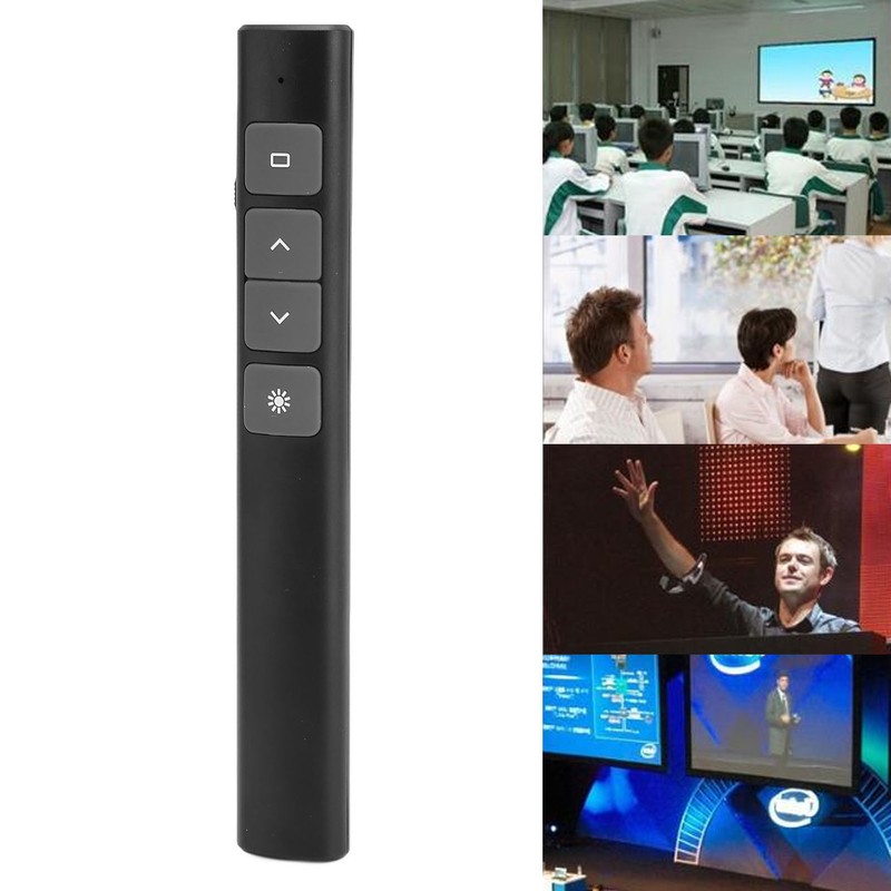 Presentation Clicker 2.4G RF Chip ABS Silicone Buttons Portable Plug