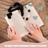 10 Pack Heart Shaped and Curved Leather Bookmarks, Cute Corner