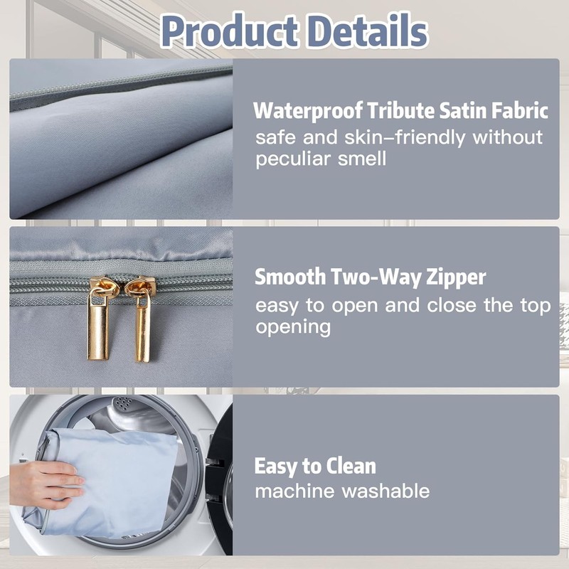 2-Pack Comforter Storage Bag - Large Capacity Blanket Storage Bags