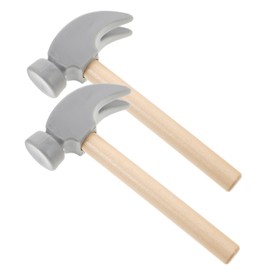 Vaguelly 2pcs Small Wooden Hammer Aldut Toys Toys Mini Toys Toys Children Toys Kid Toys Tools Hammer for Hammers Mini Hammer Tool Simulation Tools Toy Hammer Dark Grey