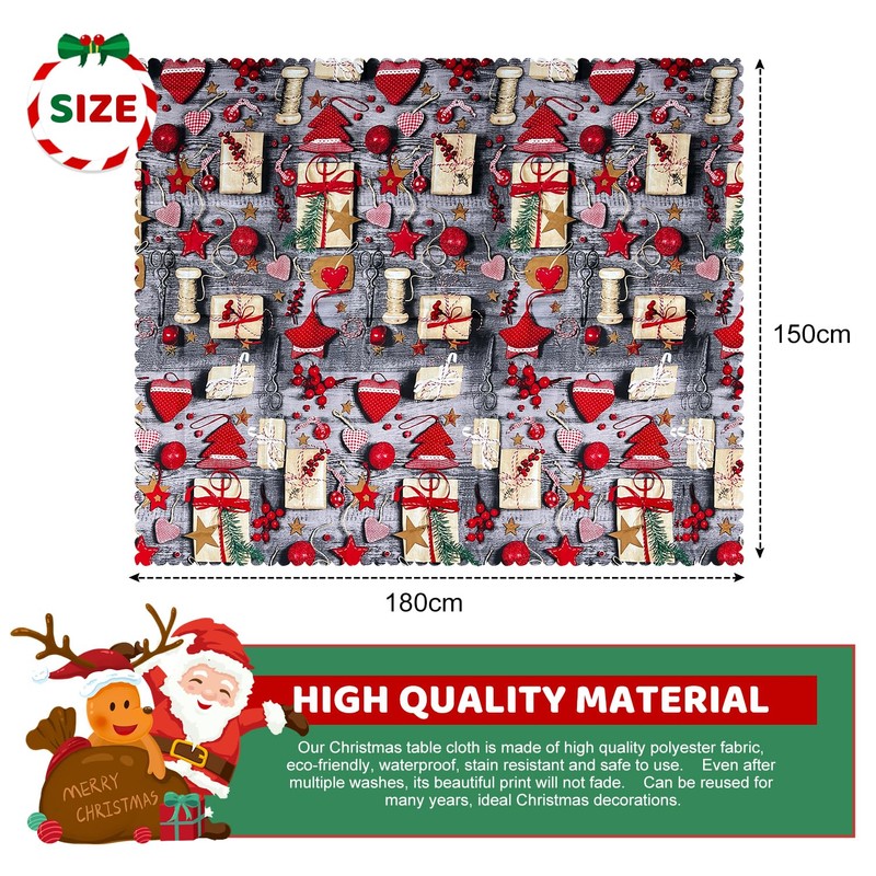 Christmas Table Cloth, Christmas Table Decorations Christmas Tablecloth Table Cover