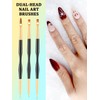 YOOVR 33PCS Nail Art Brushes Set, Nail Tech Supplies Accessories