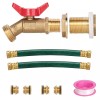 WADEO Rain Barrel Spigot, Brass Rain Barrel Quarter Turn Ball