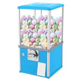25 Cents Coin Operated Vending Machine, Capsule Vending Machines with Internal Coin Bank and Security Lock, Capsule Toys & Twister Balls Machine Hold 200 Capsule Toys Commercial Gumball Machine
