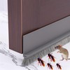 2 Pack Under Door Draft Stoppers with Brush, Door Soundproofing