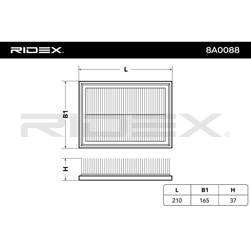Ridex 8 A0088 Air Filter
