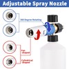 FENG PAI Pressure Washer Foam Cannon with Dual Connector Accessory