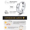 Arracadas Huggie de Mujer en Plata – Acero Inoxidable U7