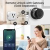 GeekTale Smart Deadbolt Lock with Passage Door Knob, Fingerprint Deadbolt