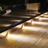 2 Set Solar Step Lights Triangle Solar Stair Light IP68