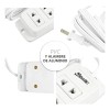 Multicontacto Cable Extensión Eléctrica 2 En 1 Doméstico