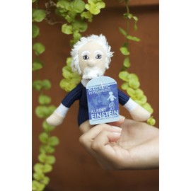 Albert Einstein Finger Puppet and Refrigerator Magnet