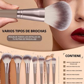 42 Piezas kit de brocha para maquillaje, set de maquillaje para mujer, Incluye una bolsa de maquillaje, herramientas limpieza de brochas de maquillaje, adecuadas para principiantes en maquillaje.