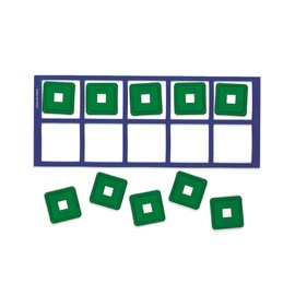 Didax Educational Resources Set UNIFIX Magnetic Ten-Frames, Multicolor