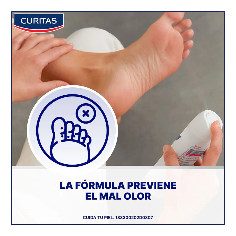 Desodorante Para Pies Curitas Fresh Active 2 En 1 Deo