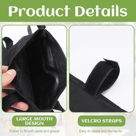Weights for Gazebo, Pack of 8 Gazebo Sandbags, Oxford Thick Sandbag, Waterproof Sandbags for Filling Weighted Bags, Weight Bags, Pop Up Tent, Party Tent, Parasol