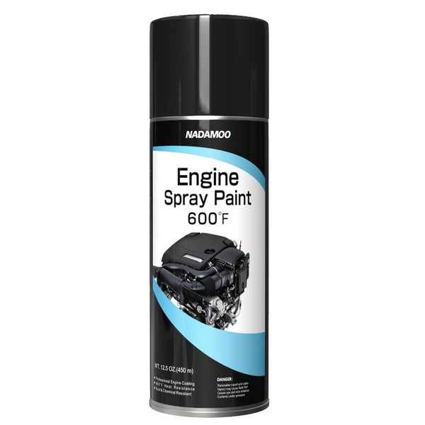 NADAMOO Engine Spray Paint, Black, 1 Can