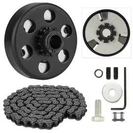 Centrifugal Clutch, Go Kart Clutch 3/4 Bore 12T with #35 Chain 9.525mm for Go Kart Minibike Honda Engines GX160 GX200 GX140 GX120 GC160 GC190, With 2pcs Set Screws and 1pc Connecting link