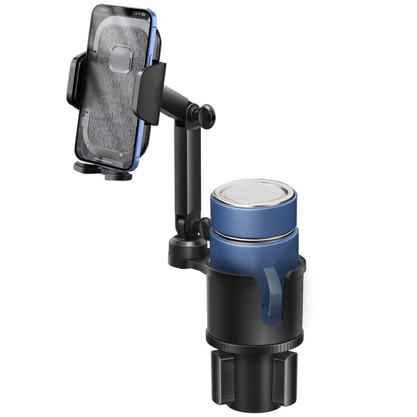 Car Cup Holder Phone Holder with Adjustable Long Arm and