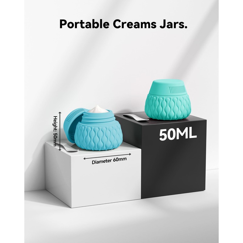 Travel Bottles for Toiletries Silicone Travel Size Containers 3.4oz 1.7oz