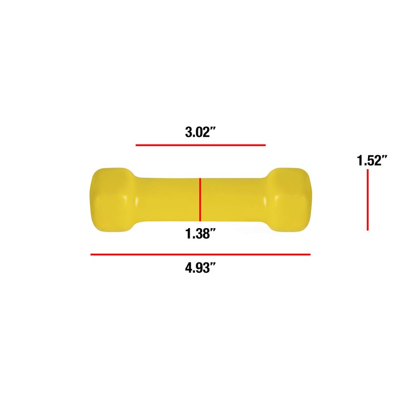 CAP Barbell 1 lb Vinyl Coated Dumbbell – Single |