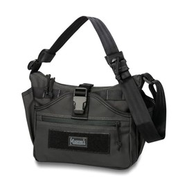 Magforce Tactical Reversible Sling Bag - 500D Ballistic Nylon One Shoulder Shoulder Bag for EDC, MOLLE Compatible, Ideal for Outdoor, Everyday or Concealed Carry, matte black, Unit size