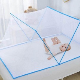 One-Touch Foldable Square Mosquito Net Bed Canopy for Camping 02. Instant Mosquito Net - Double