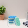 Esponja de Baño Exfoliante Azul LIFKOME de 4 Piezas con