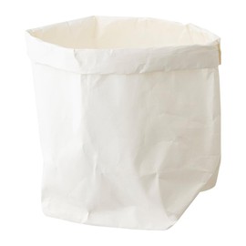 Richell Pot Cover, Paper Pot Cover, For No. 8, Width 9.3 x Depth 9.3 x Height 16.1 inches (235 x 235 x 410 mm), White Paper, Washable, Leather-like, Casual, Stylish, Vegetables, Harvesting Pots