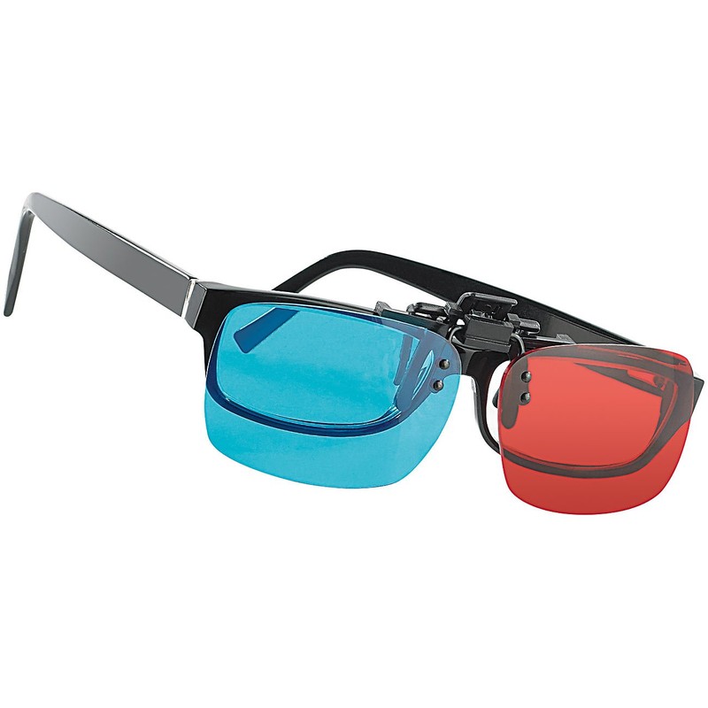 Somikon 3D Attachment Red / Cyan for Glasses Wearers Using