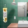 Rumyve Collapsible Washable Wall Hanging Bag, Sunflower Plastic Bag Cage,