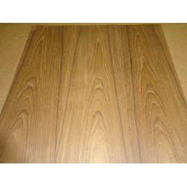Teak Flat Cut Wood Veneer Sheet 24" x 24" with Wood Backer 1/25" Thick A Grade