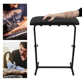 Tattoo Armrest Stand, Professional Tattoo Arm Rest Stand with Adjustable Height Arm Rest Bracket, Portable Tattoo Armrest with Rotatable Pad for Professional Tattoo Equipment Supplier, Beauty Salons
