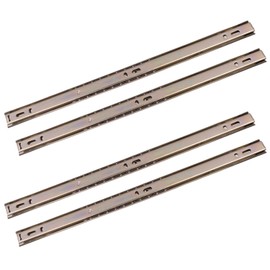 Coshar Drawer Slides 15-Inch Heavy Duty Drawer Track with Ball Bearing Slides Side Mount Rails for Dresser, Cabinet, Kitchen(2 Pair)